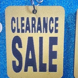 Gold Clearance Sale Sign